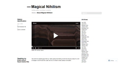 Desktop Screenshot of magicalnihilism.com