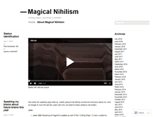 Tablet Screenshot of magicalnihilism.com